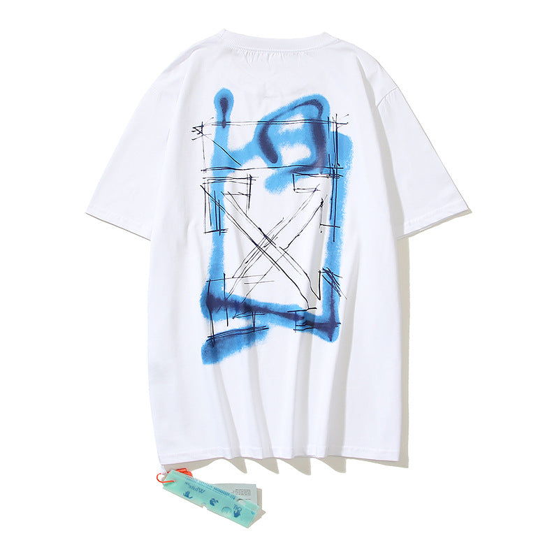 Off-White Arrow Graphic Print Short Sleeve Tee Streetwear Unisex