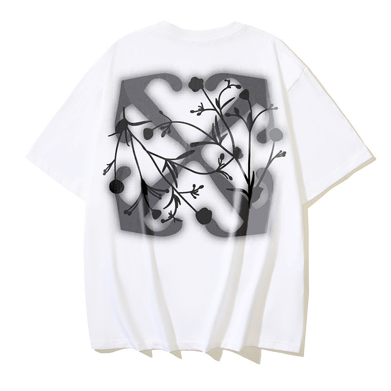 Off‑White Multi‑Sketch Arrow Graphic Oversized Tee Streetwear Unisex