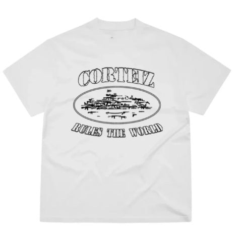 Corteiz Alcatraz Logo Letter Crew Neck Short Sleeve T‑Shirt Unisex