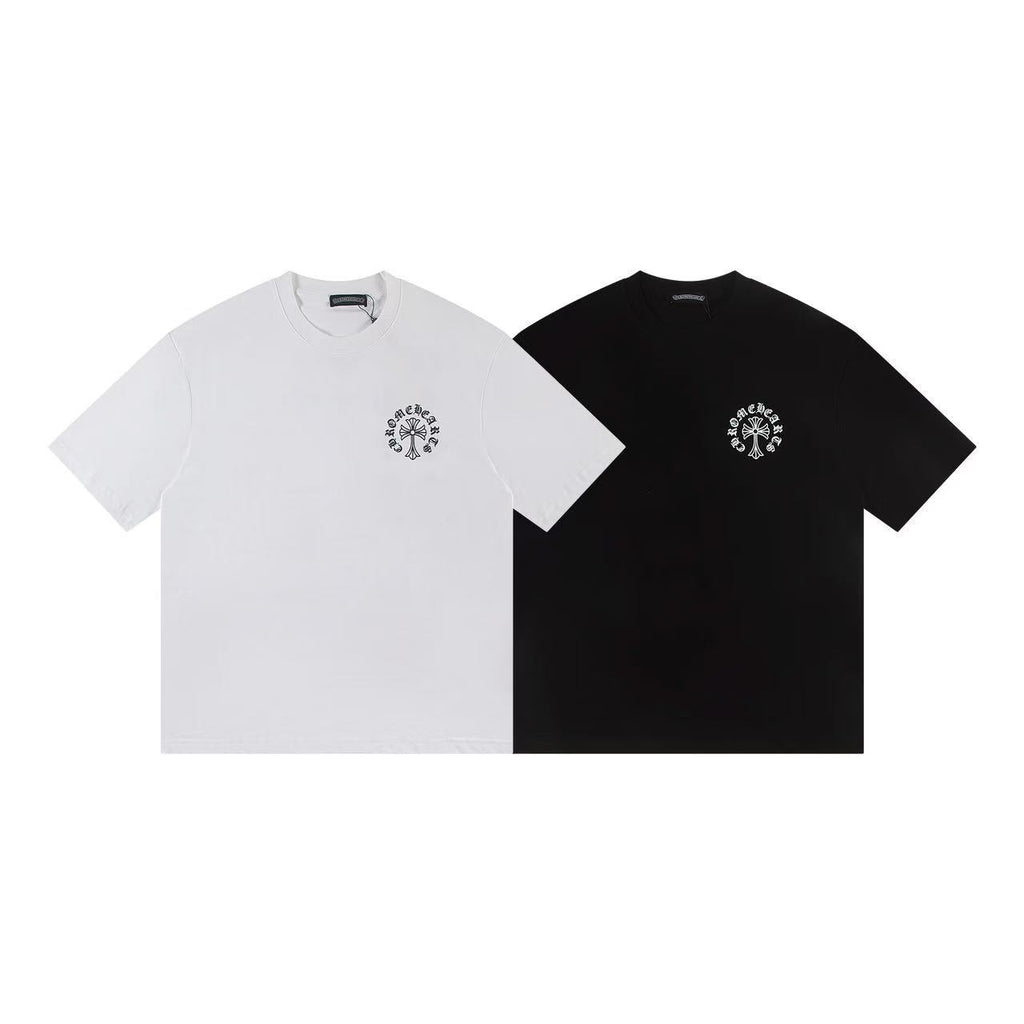 Chrome Hearts Horseshoe Cross Print Short Sleeve Tee Unisex