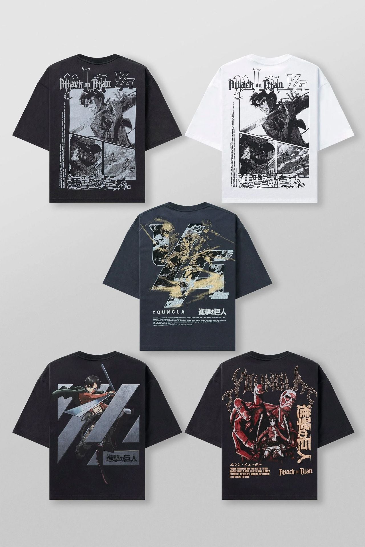 YOUNGLA 4186 AOT© x YLA Cropped Tees