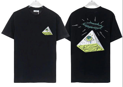 Casablanca Tennis Graphic T-Shirt Loose Oversized Short Sleeve Tee