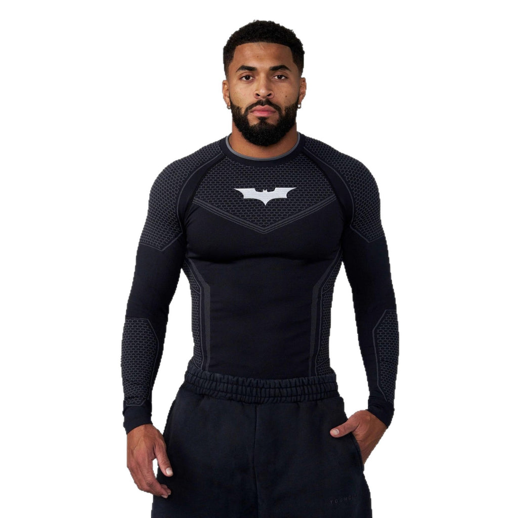YOUNGLA 8004 Batman Compression Longsleeves