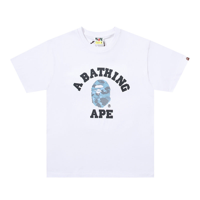 2026 New BAPE Ape Head Graphic Tee Loose Couple Short Sleeve T-Shirt