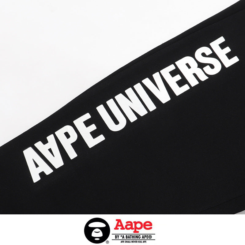 BAPE Aape Universe Ape Face Print Cuffed Jogger Sweatpants Unisex