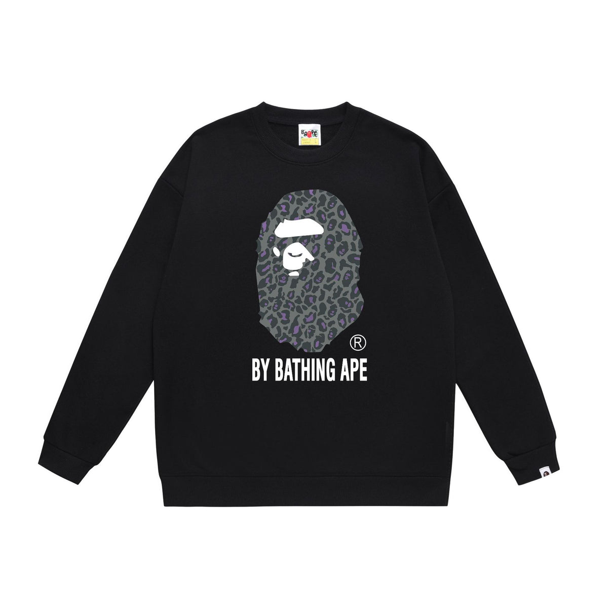 BAPE Crewneck Sweatshirt Ape Head Multi Graphic Street Pullover
