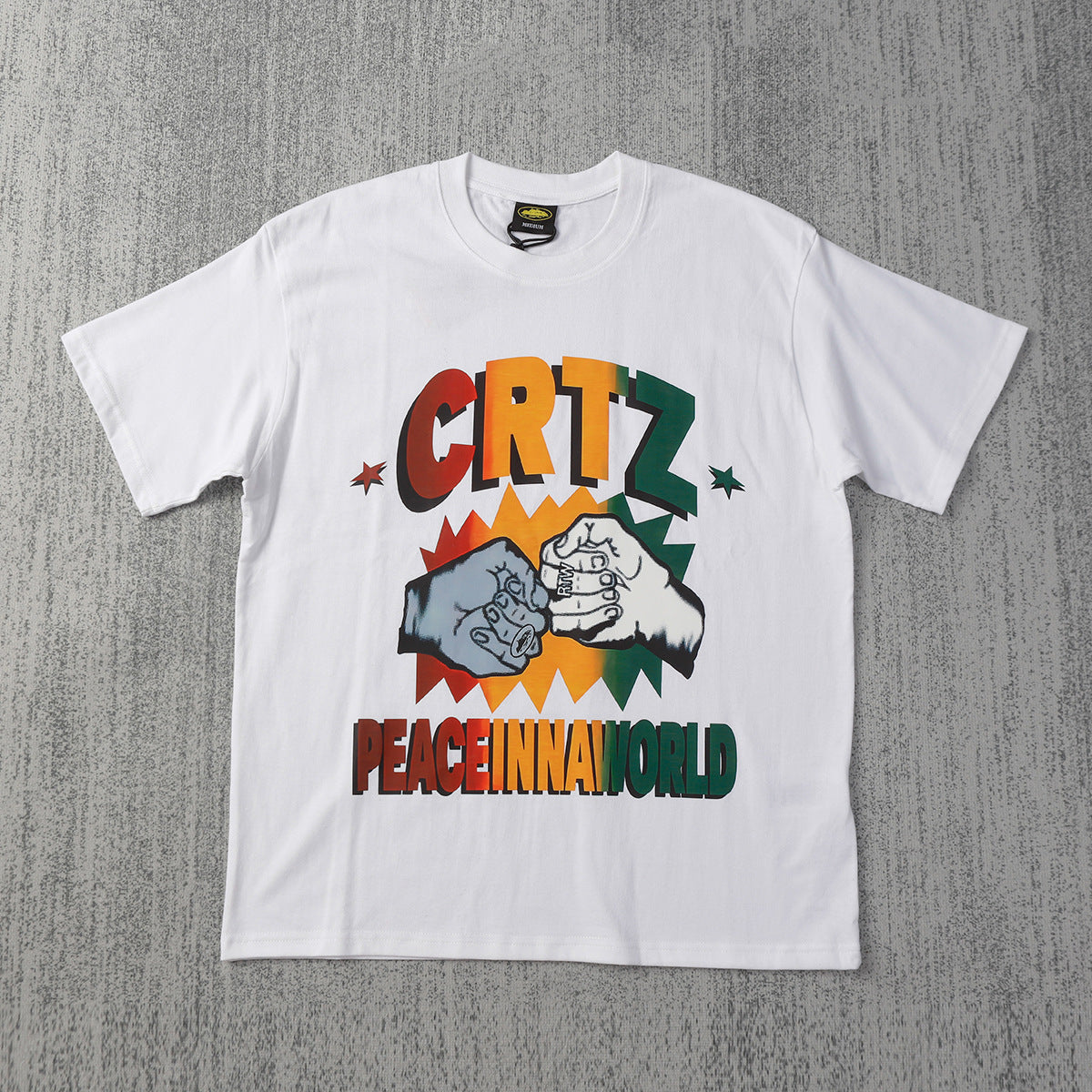 Corteiz Island Letter Graphic Oversized Tee Streetwear Unisex