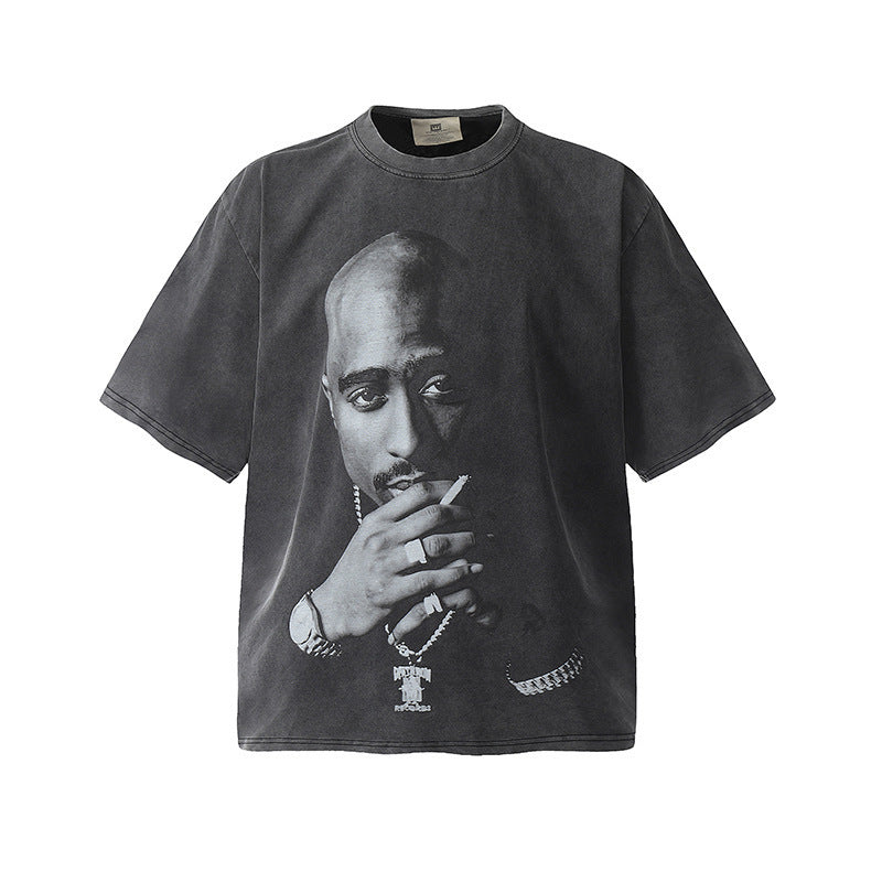 Travis Scott VTG Washed Rapper Athlete Mike Tyson Oversized Tee