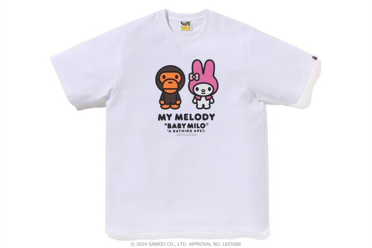 BAPE Baby Milo x Sanrio Characters Graphic T-Shirt Unisex