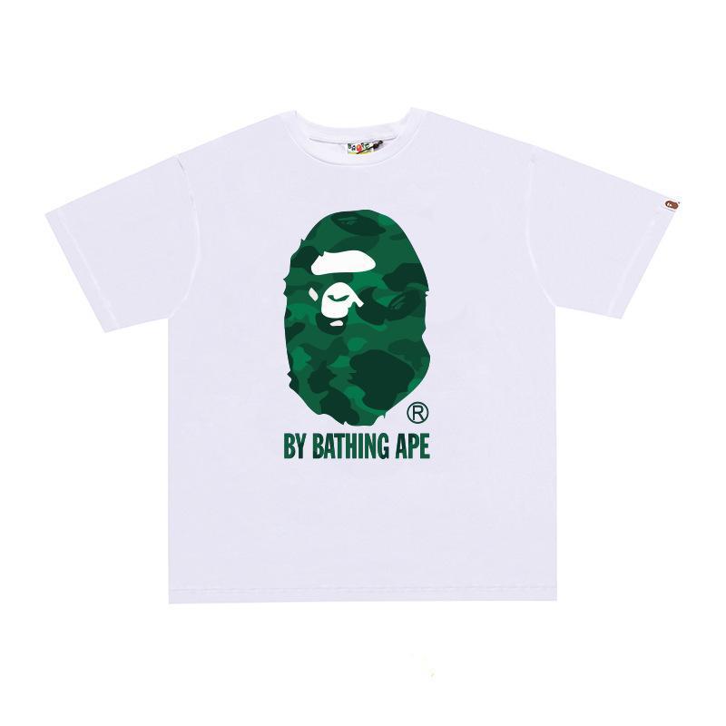 BAPE Ape Head Print Loose Unisex Streetwear T-Shirt