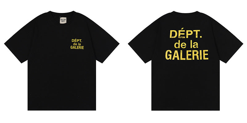 Gallery Dept Tie Dye Washed Graffiti Print Crew Neck T‑Shirt Unisex