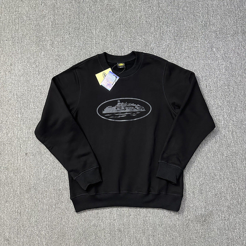 Corteiz Island Letter Graphic Oversized Crewneck Streetwear