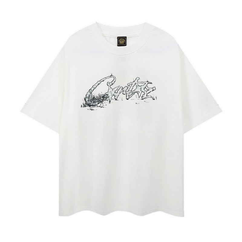 Corteiz Graffiti Graphic Tee Loose Unisex High Street T-Shirt