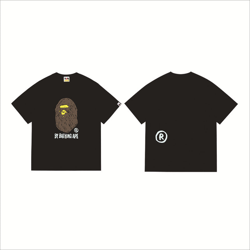 Bape Sakura Floral Graphic Oversized Tee Streetwear Unisex