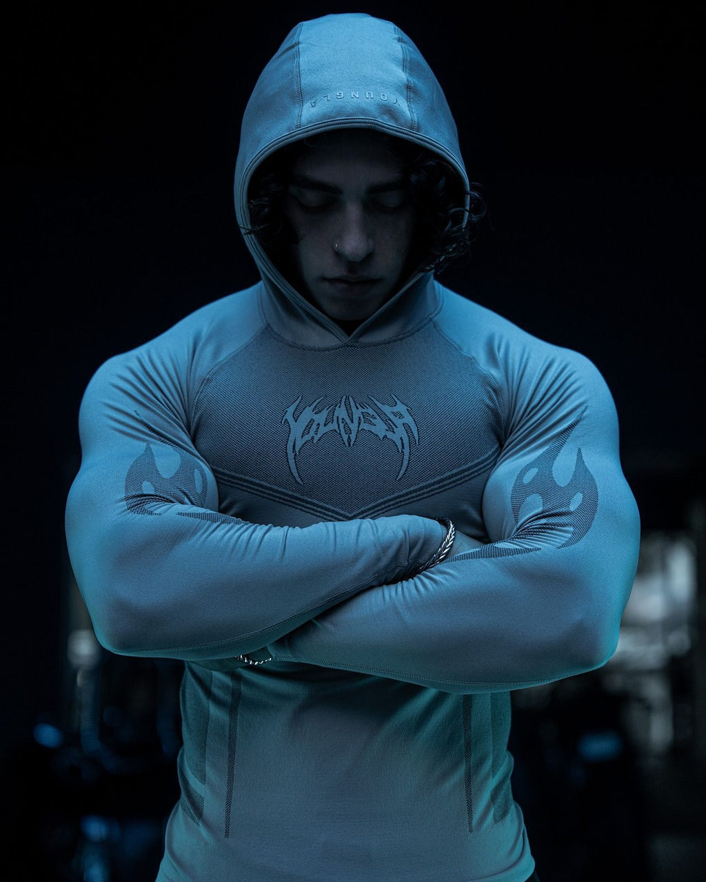 YOUNGLA 8062 Warrior Compression Hoodies