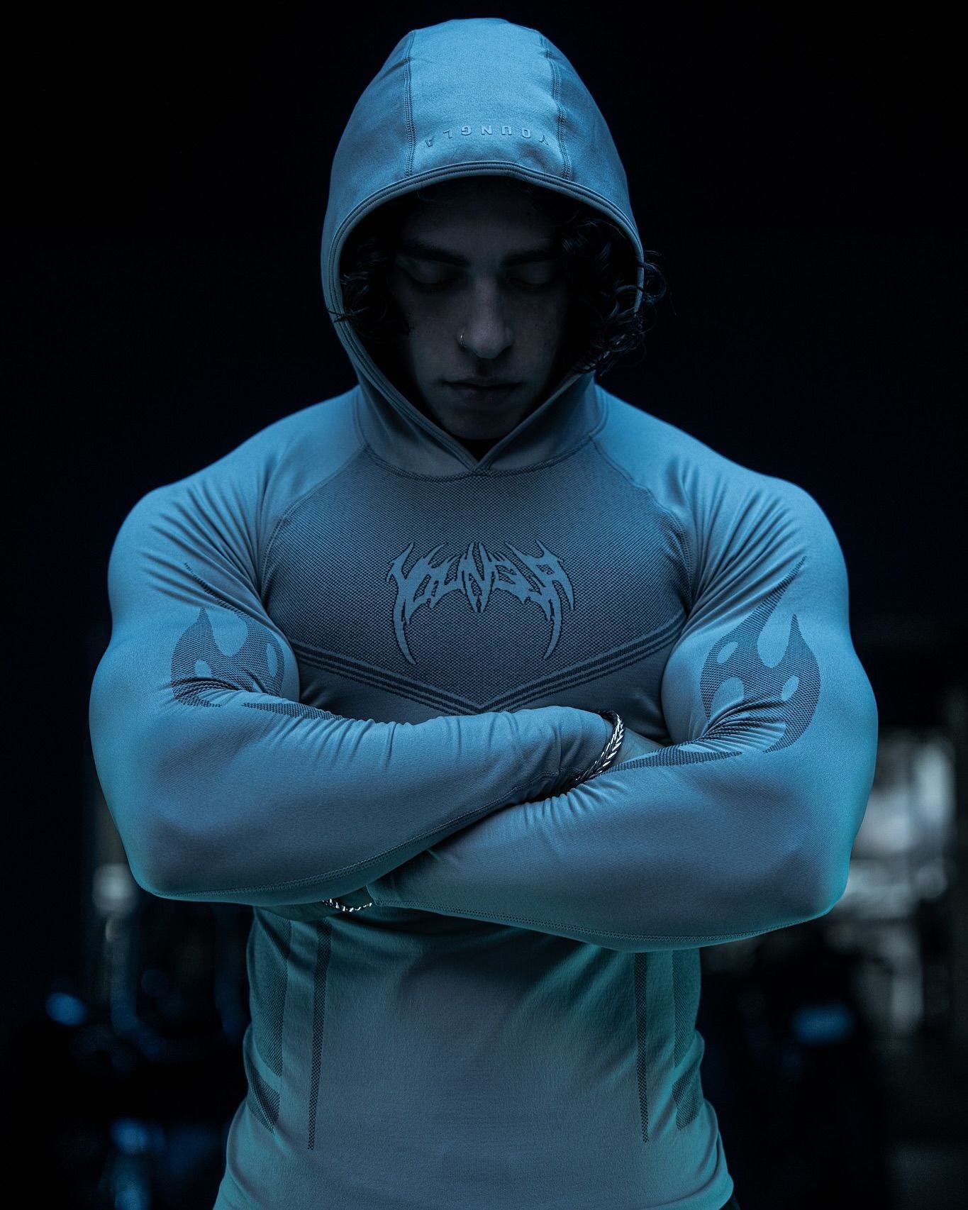 YOUNGLA 8062 Warrior Compression Hoodies