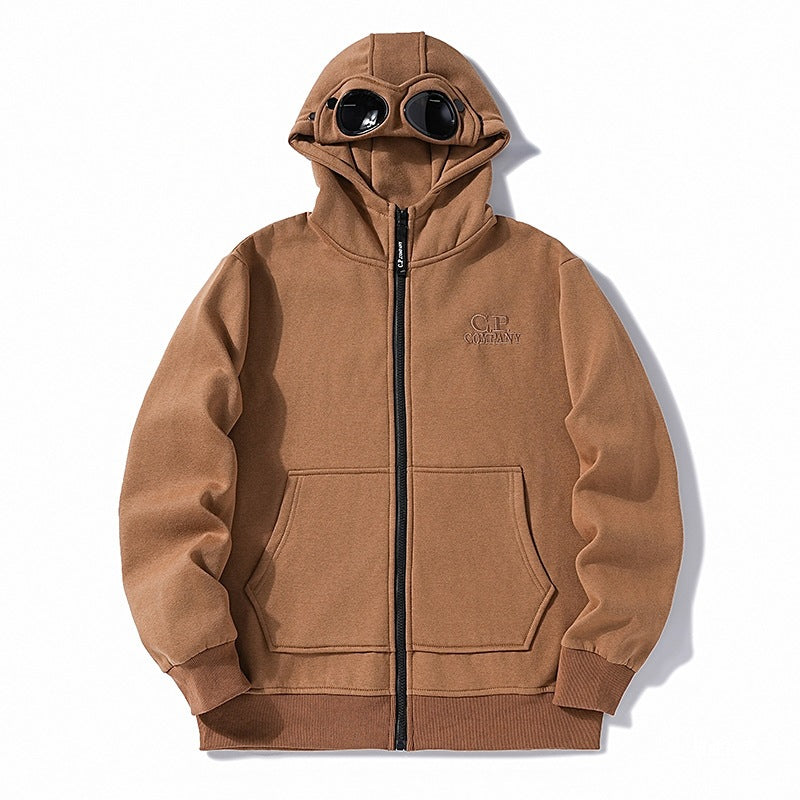 C.P. Company Goggle Zip Hoodie Lens Detail Sweatshirt