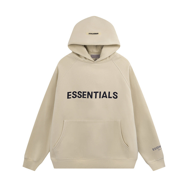 Fear of God ESSENTIALS 3D Reflective Letter Hoodie Pullover sweatpants