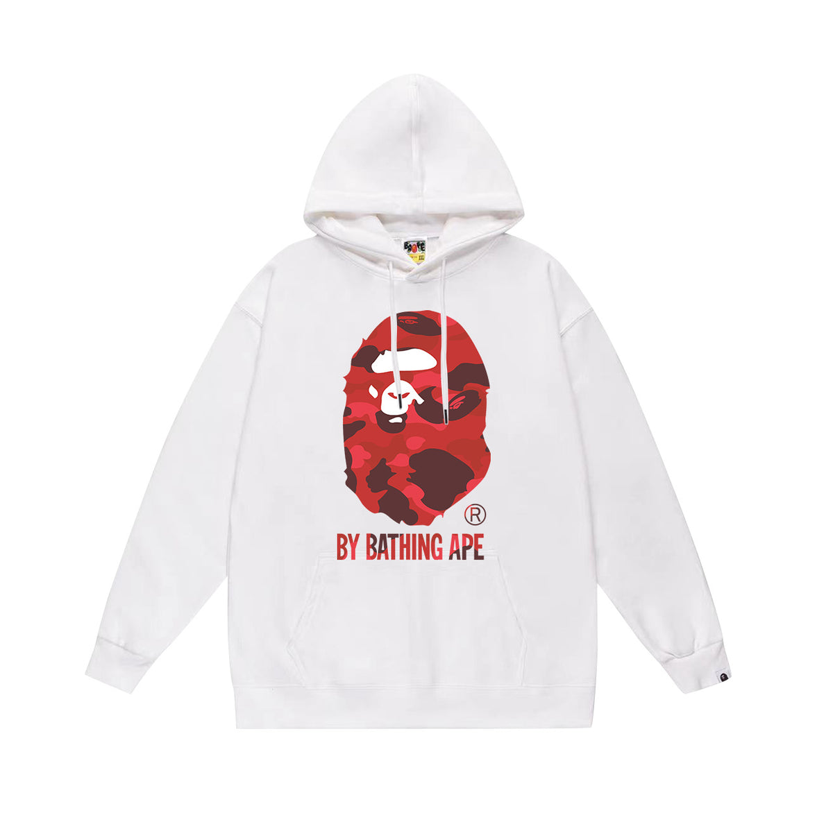 Bape Camo Ape Head Graphic Vintage Washed Oversized Hoodie Streetwear