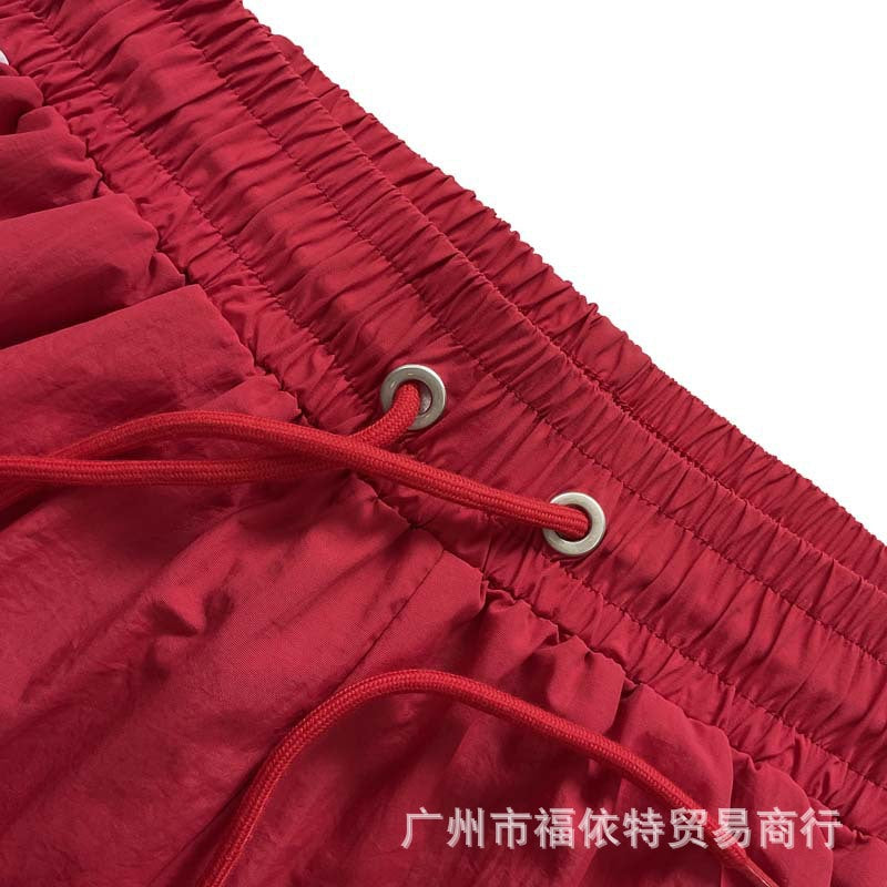 Corteiz Alcatraz Italian-Style Drawstring Nylon Shorts