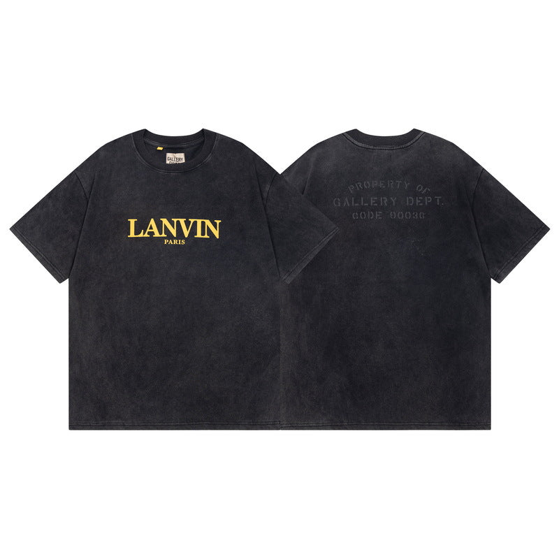 Gallery Dept Vintage Washed Graphic Short Sleeve Tee Streetwear Unisex