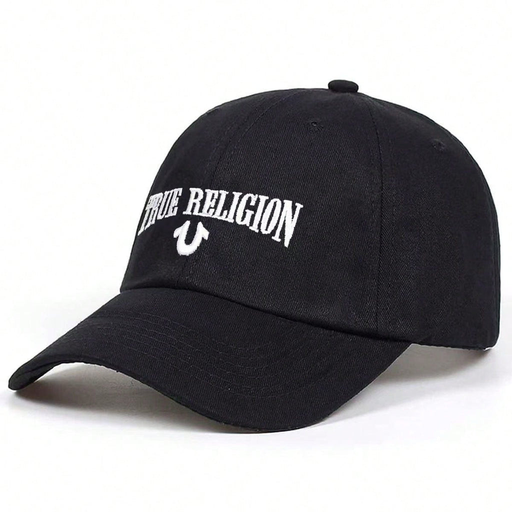 True Religion Embroidered Soft Top Baseball Cap Unisex Outdoor Casual Dad Hat