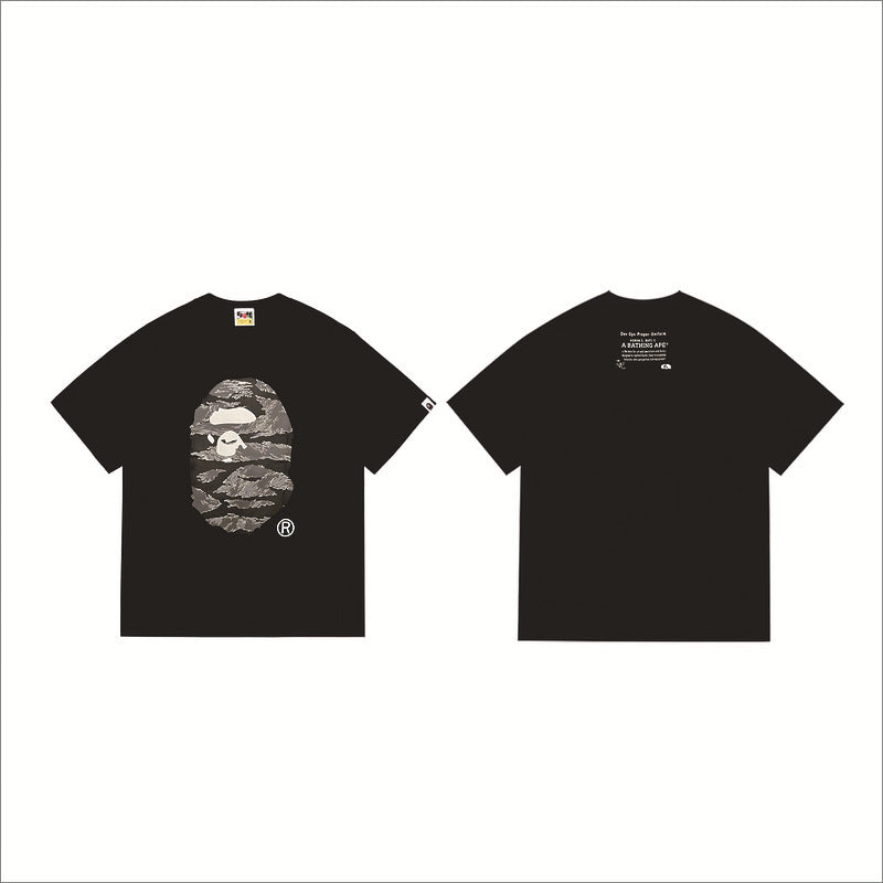 Bape Sakura Floral Graphic Oversized Tee Streetwear Unisex