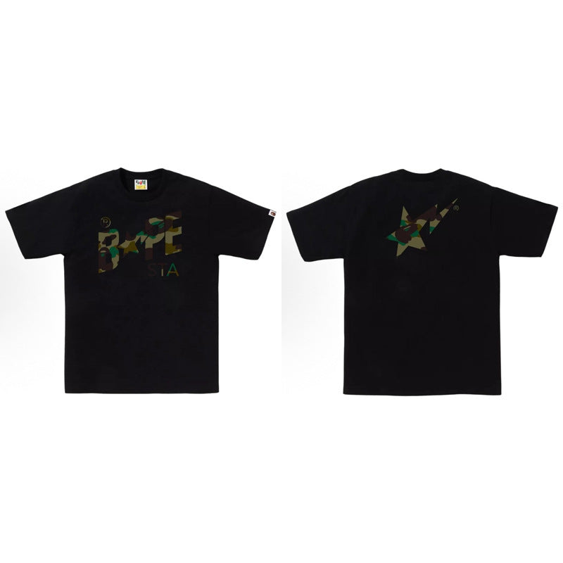 BAPE Ape Head Shark Print Loose Casual Unisex Short Sleeve T-Shirt