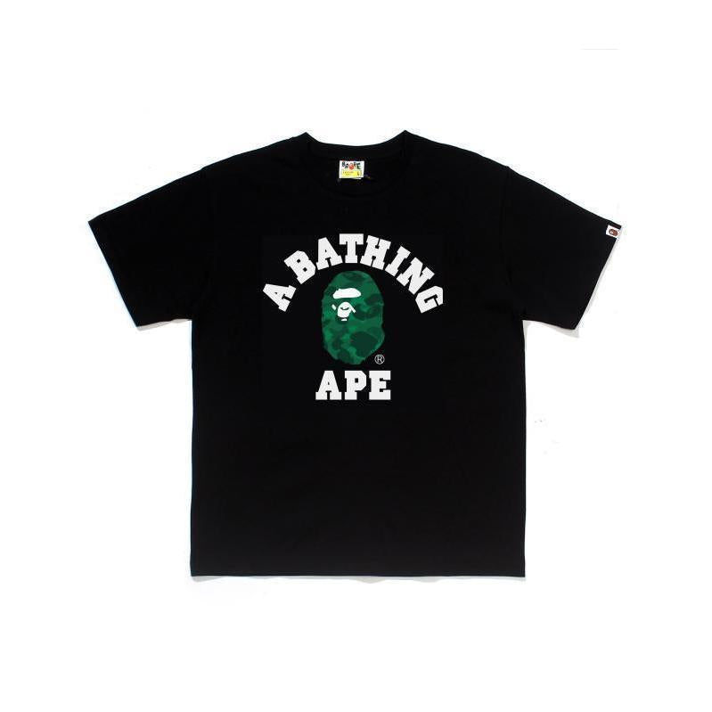 Bape Multi‑Ape‑Head Graphic Oversized Tee Streetwear Unisex