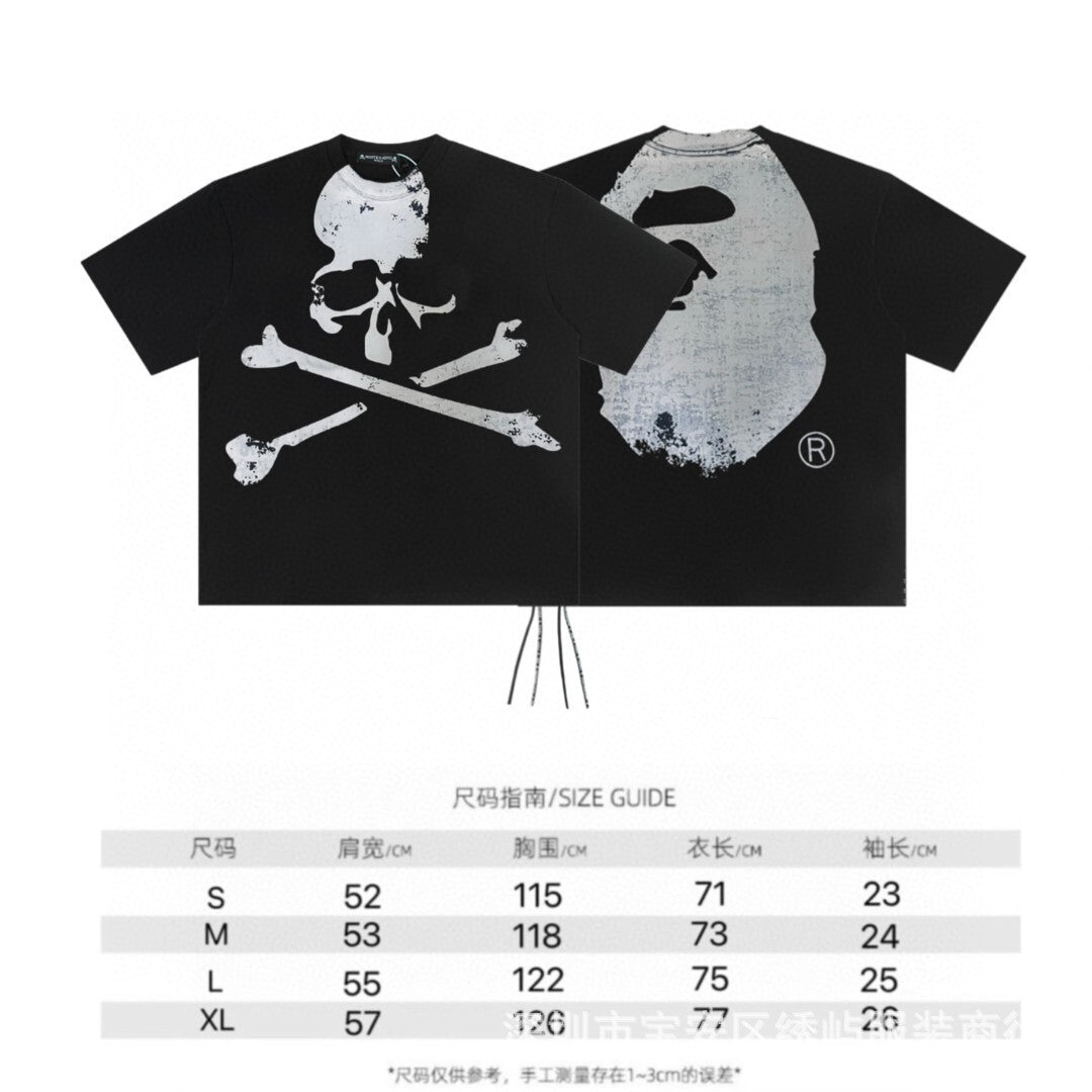 Mastermind Japan Skull Print Crew Neck Short Sleeve T Shirt Unisex