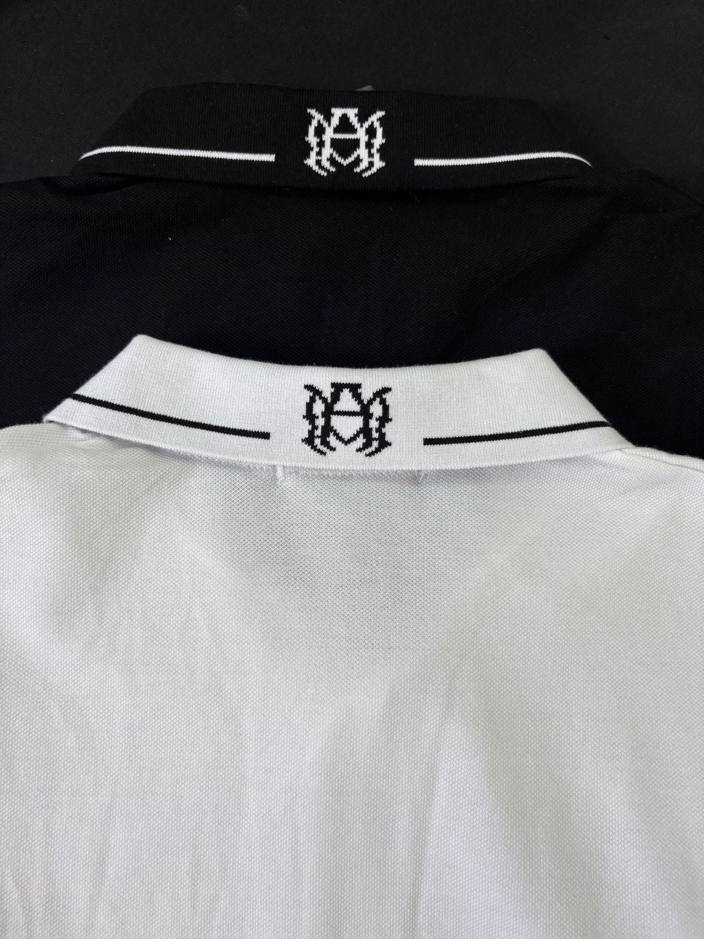 Amiri Embroidery Letter Loose Short Sleeve Polo Shirt Unisex