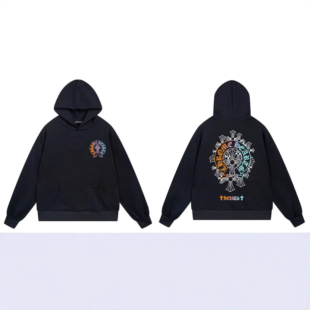 Chrome Hearts Cross Horseshoe Hoodie Vintage Goth Streetwear Pullover