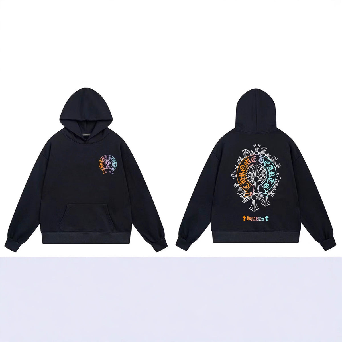 Chrome Hearts Cross Horseshoe Hoodie Vintage Goth Streetwear Pullover