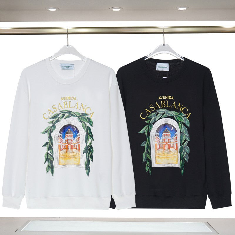 Casablanca Arch Logo Crewneck Casa Graphic Print Casual Pullover