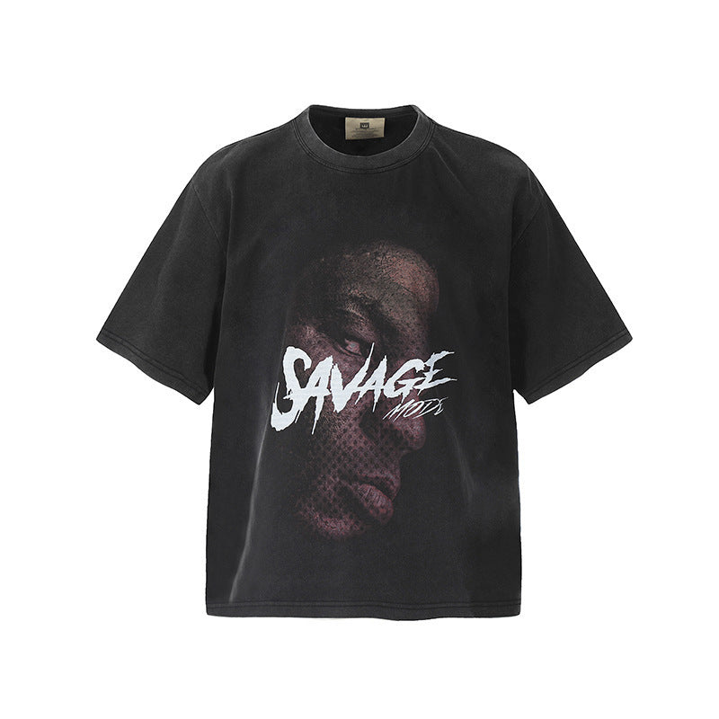 Travis Scott VTG Washed Rapper Athlete Mike Tyson Oversized Tee