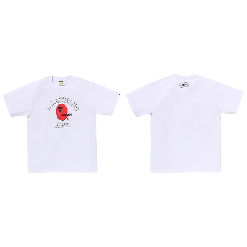 Bape Ape Head Graphic Short Sleeve Tee Streetwear Unisex