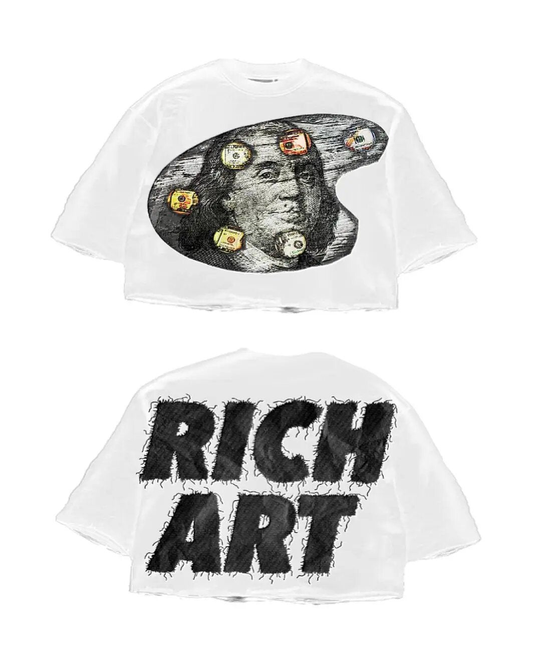 Streetwear-Shirt im Gothic-Stil von Saint Michael mit Grafik – Unisex Oversized Baumwoll-T-Shirt