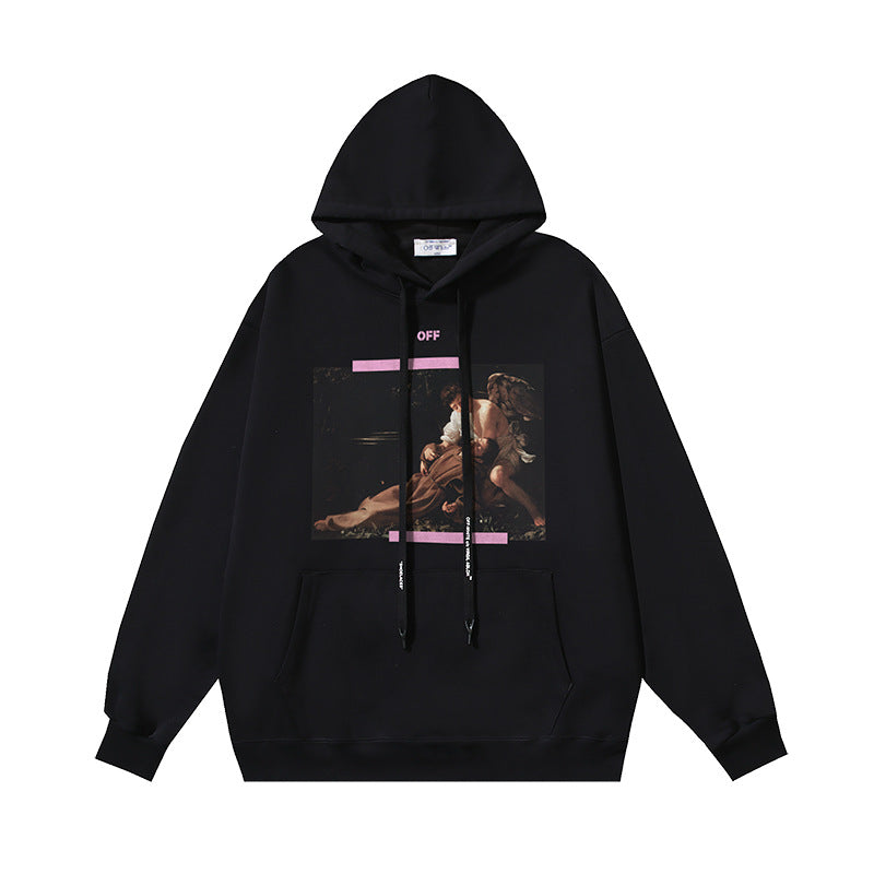 OFF-WHITE Caravaggio Angel Hoodie Heavyweight Streetwear Unisex