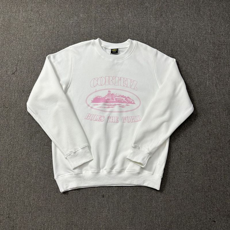 Corteiz Island Letter Graphic Oversized Crewneck Streetwear