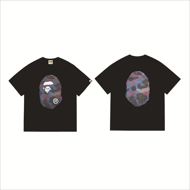 Bape Sakura Floral Graphic Oversized Tee Streetwear Unisex