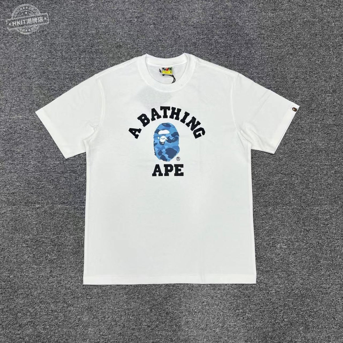 Bape Shark Camo Zip Graphic Oversized Tee Streetwear Unisex