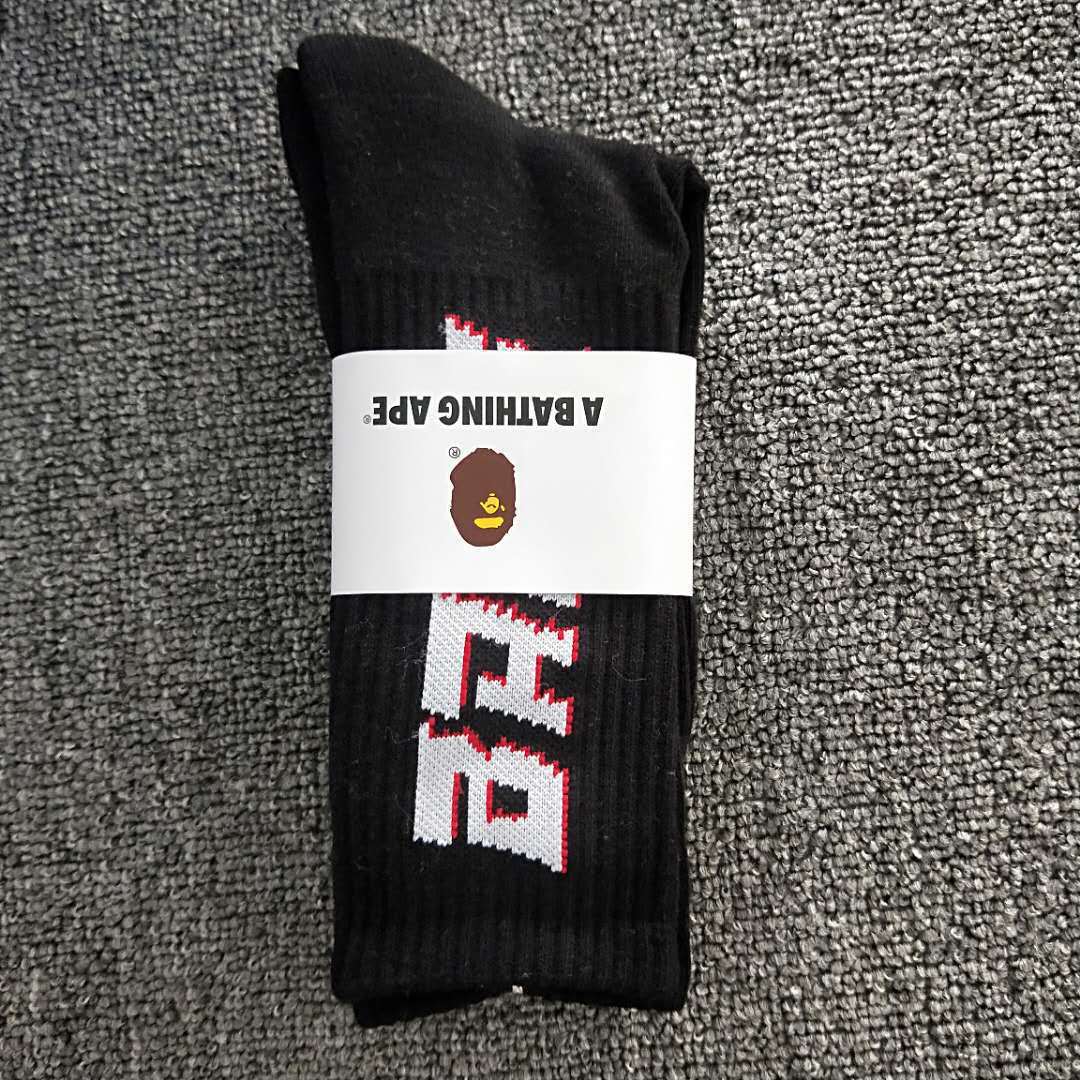 BAPE Ape Head Crew Socks Multi Graphic Prints