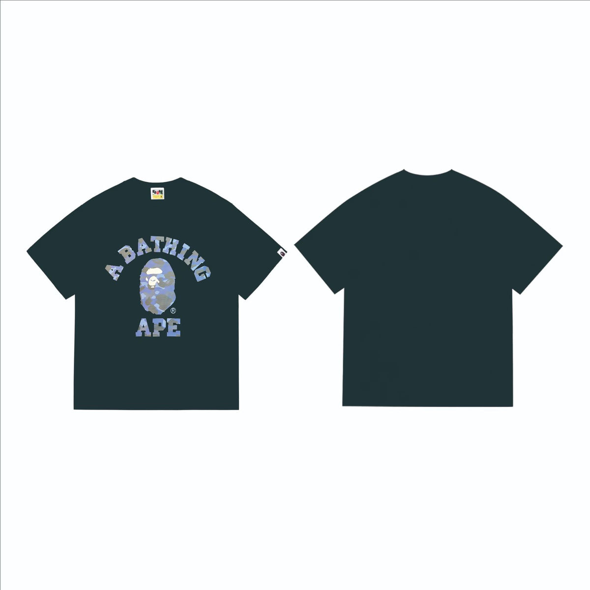 Bape Multi‑Ape‑Head Graphic Oversized Tee Streetwear Unisex