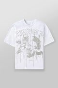 YOUNGLA 4116 Floral Skull Tees