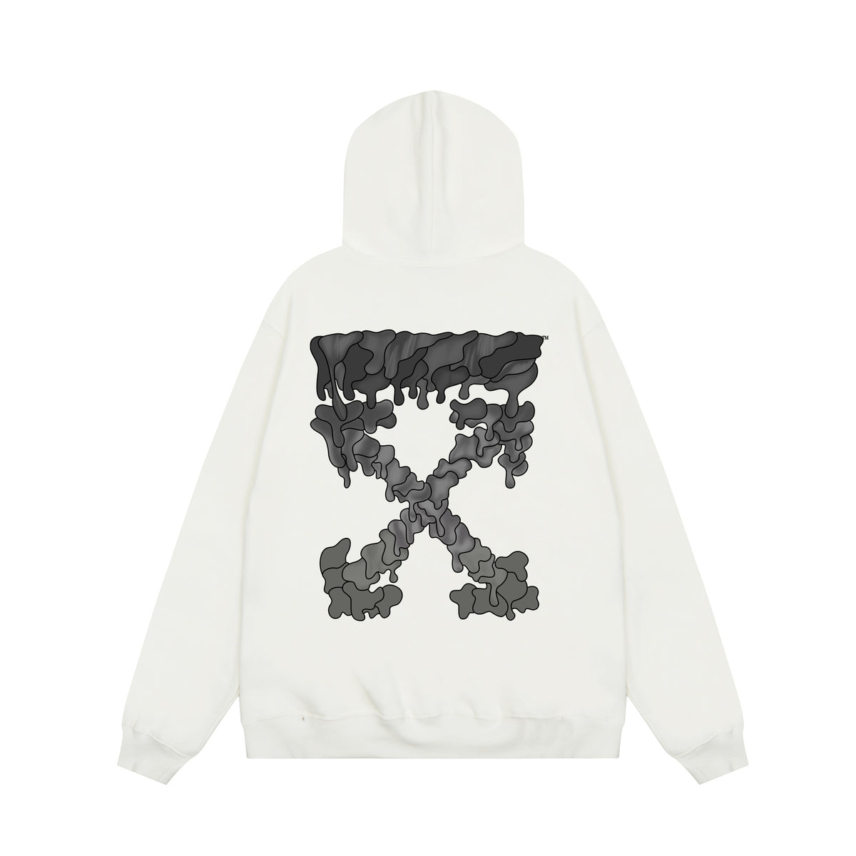 Off‑White Multi‑Arrow Abstract Graphic Oversized Hoodie Streetwear