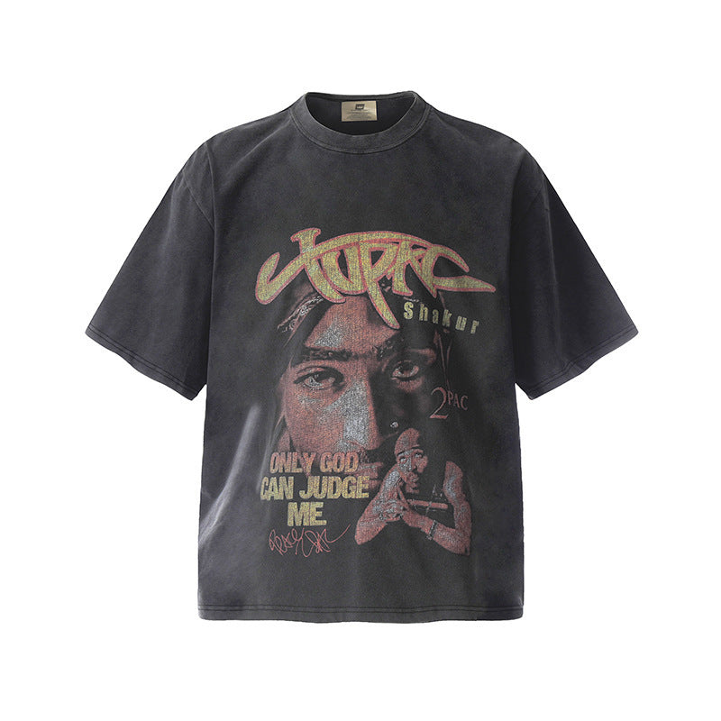 Travis Scott VTG Washed Rapper Athlete Mike Tyson Oversized Tee