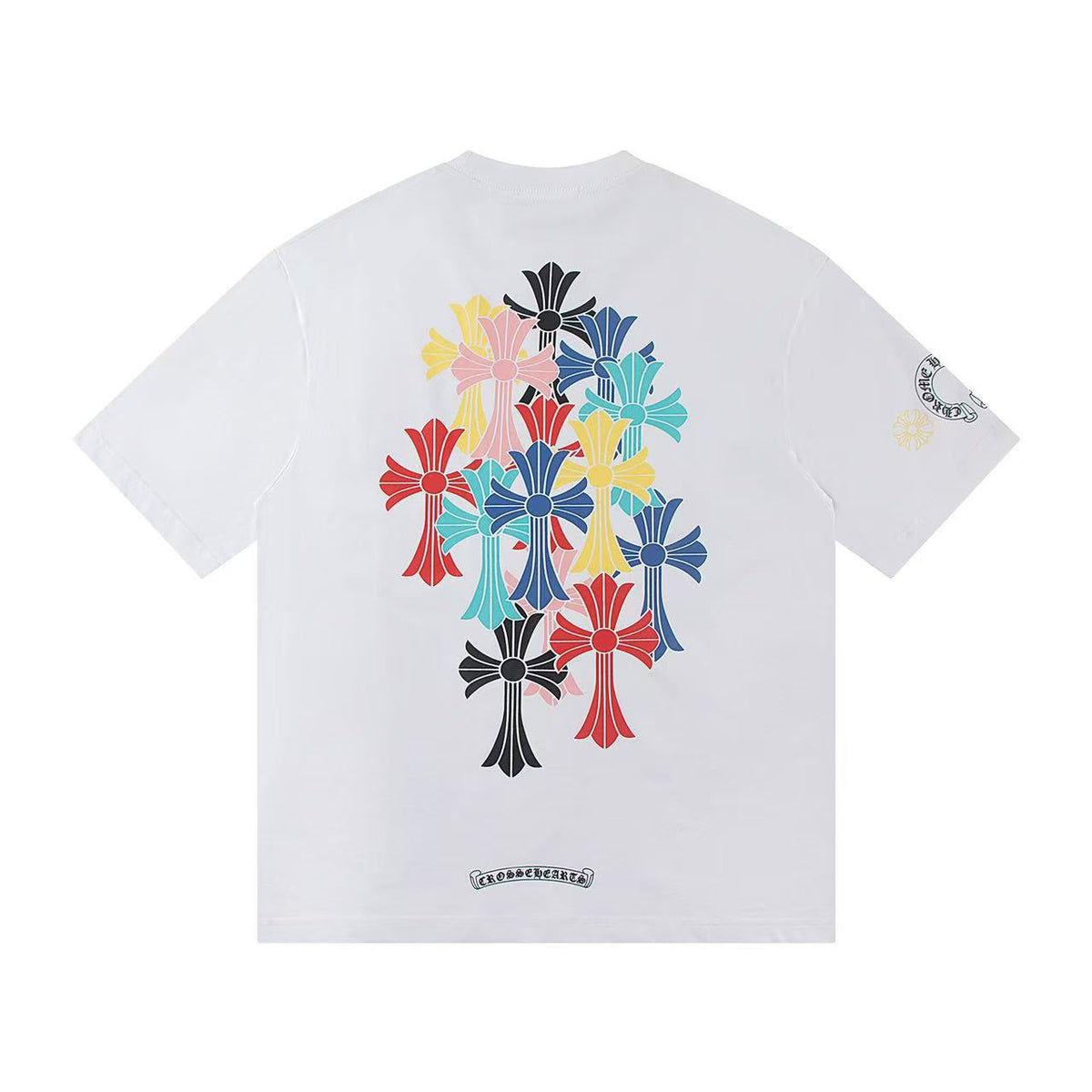 Chrome Hearts Horseshoe Cross Print Short Sleeve Tee Unisex