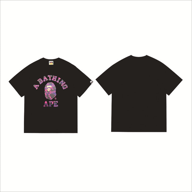 Bape Sakura Floral Graphic Oversized Tee Streetwear Unisex
