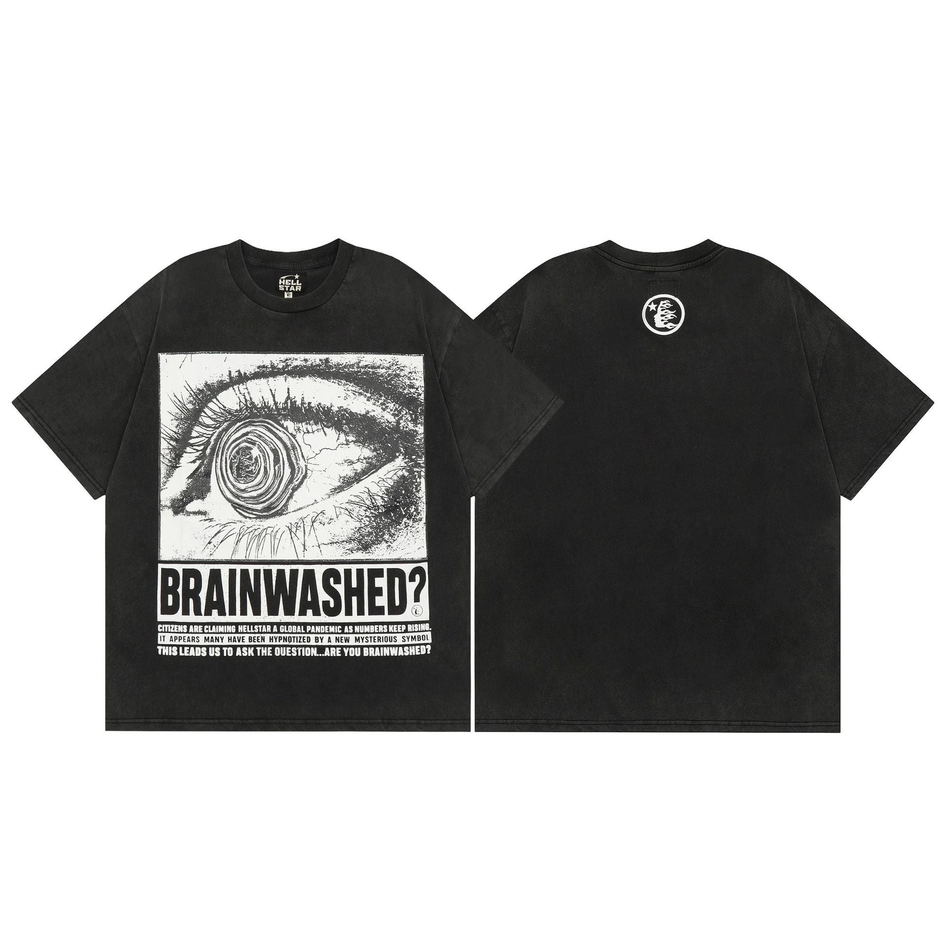Hellstar Multi‑Graphic Print Crew Neck Short Sleeve Tee Unisex