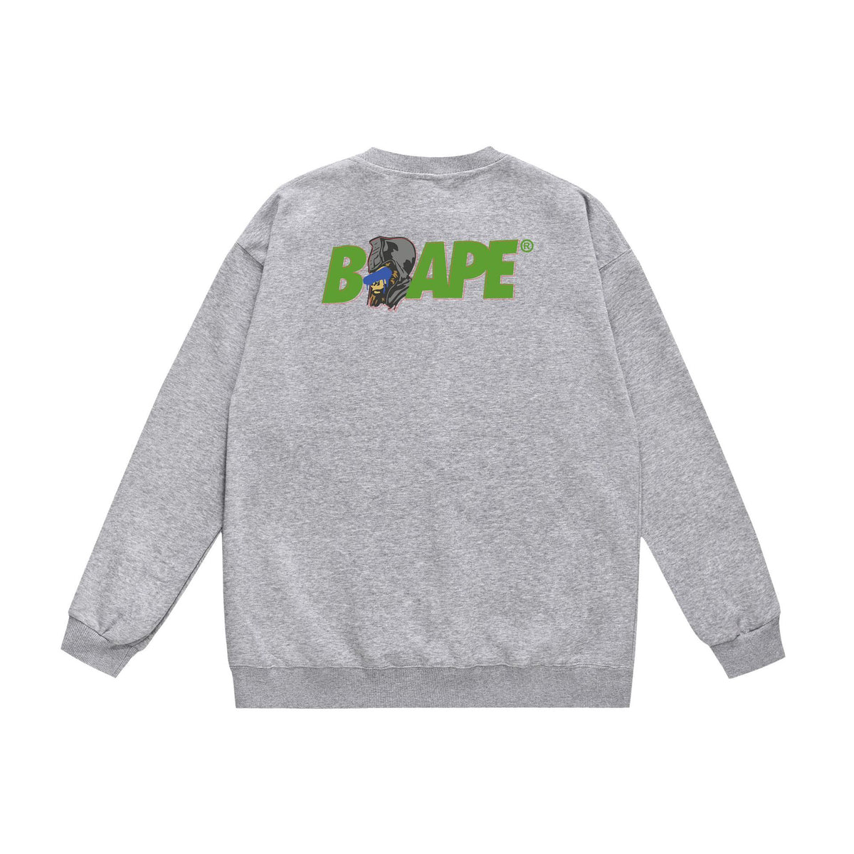 BAPE Crewneck Sweatshirt Ape Head Multi Graphic Street Pullover